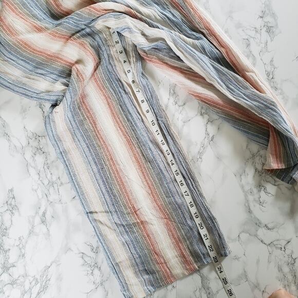 NWT Charlotte Russe Striped Linen Blend Pants - Picture 7 of 8